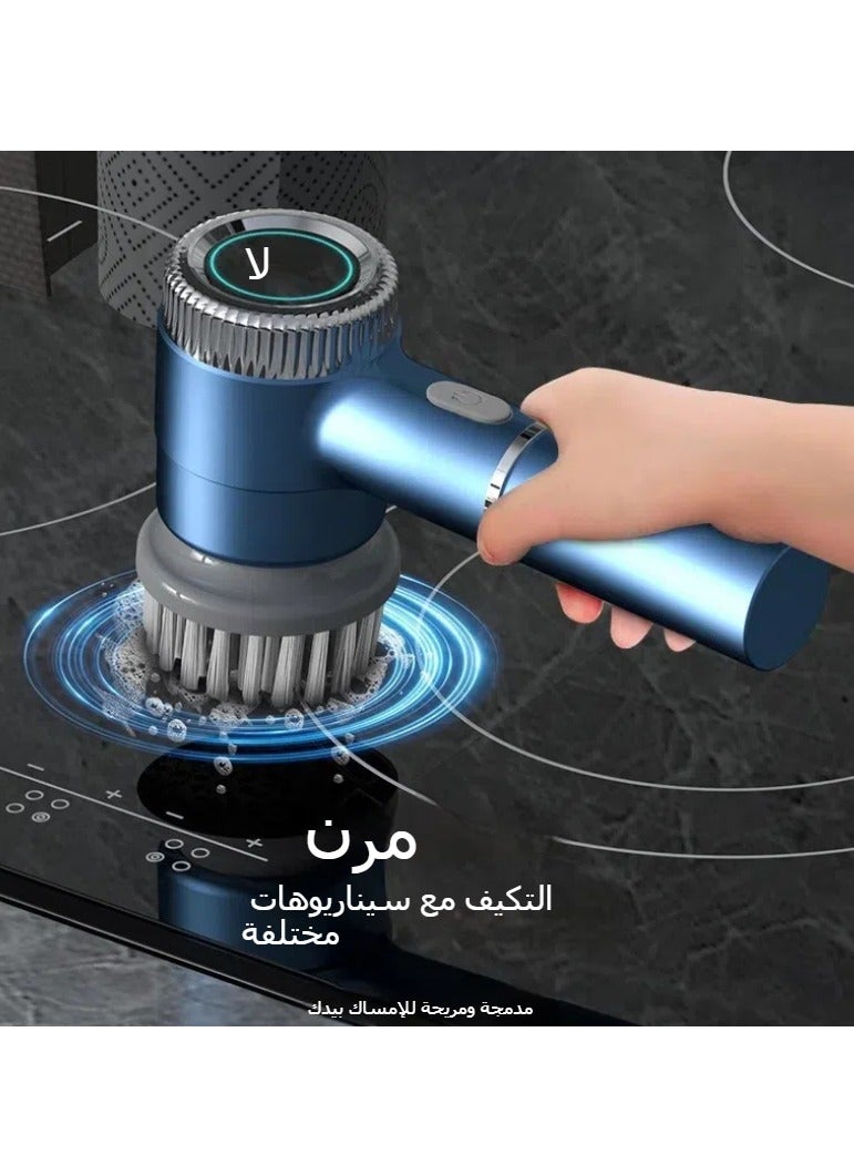 عام يده المطبخ فرشاة غسل الصحون المنزلية الأواني والمقالي فرشاة حمام قطعة أثرية متعددة الوظائف فرشاة التنظيف الكهربائية - Image 3