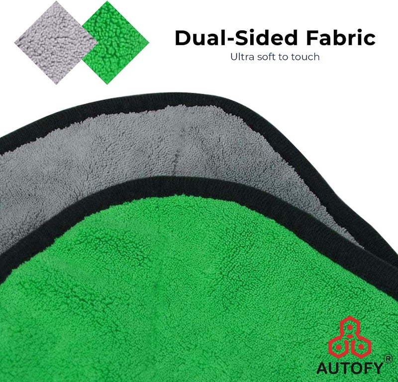 Autofy [Pack of 6 Multipurpose Microfiber Cleaning Towel Cloth 800 GSM Highly Absorbent Dust Towels for All Vehicles Bikes Cars Glass Kitchens (40cm x 40cm Multicolour) - Image 4
