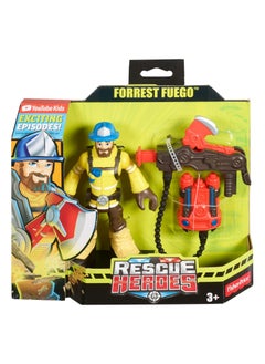 Fisher-Price Rescue Heroes Forrest Fuego, 6-Inch Figure with Accessories  - Image 1