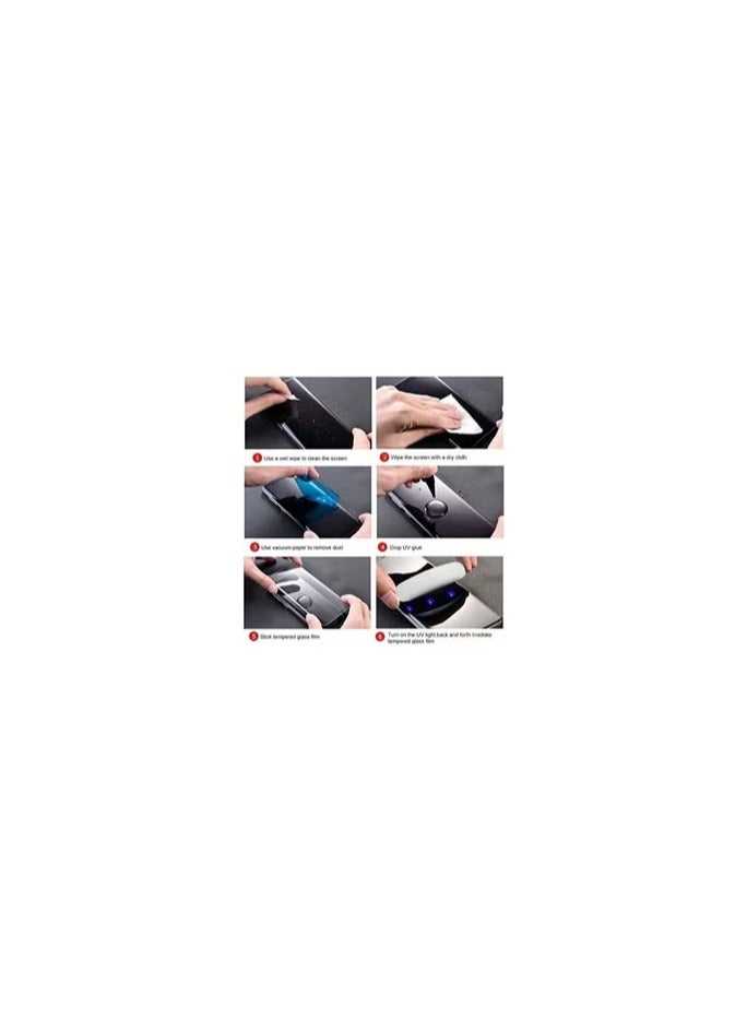 CATANES Samsung Galaxy Note 10 Plus UV Screen Protector 6D Tempered Glass 9H Adhesive Nano Liquid UV Glue Full Coverage Clear - Image 2