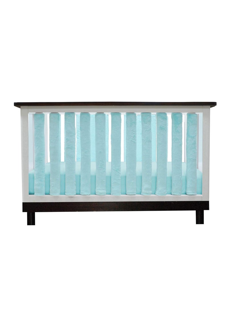 Go Mama Go Go Mama Go Luxurious Minky Crib Sheet Aqua Mint  - Image 3