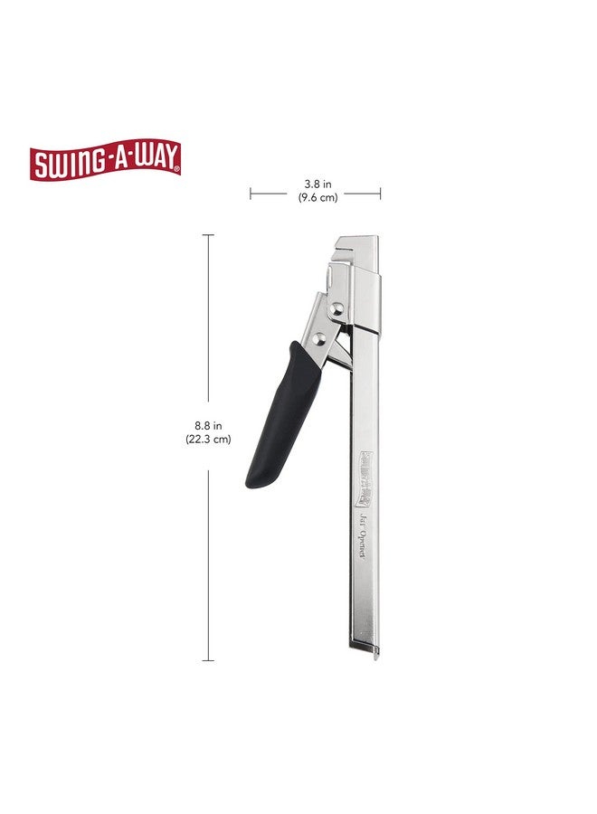 Swing-A-Way Comfort Grip Jar Opener, 7.5-Inch, Adjustable Multifunctional Stainless Steel Can Opener with Gripper, Arthritis Friendly Soft Rubber Grip Handle, Kitchen Accessories (Black) - Image 2