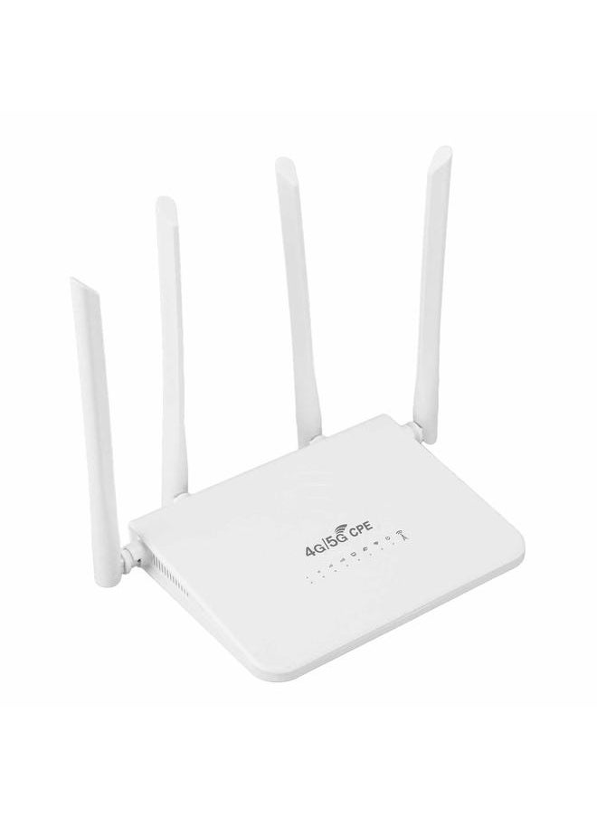 جهاز توجيه واي فاي خارجي 4G LTE بفتحة بطاقة SIM بسرعة 300 ميجابت في الثانية مودم 4G LTE مفتوح مع 4 هوائيات 5dBi لأمريكا