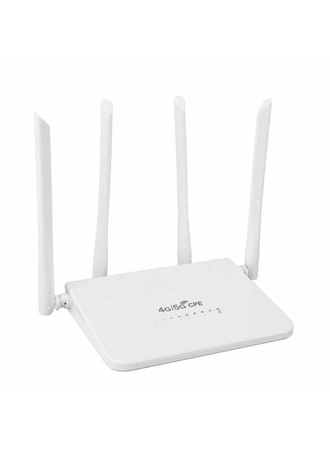 جهاز توجيه واي فاي خارجي 4G LTE بفتحة بطاقة SIM بسرعة 300 ميجابت في الثانية مودم 4G LTE مفتوح مع 4 هوائيات 5dBi لأمريكا