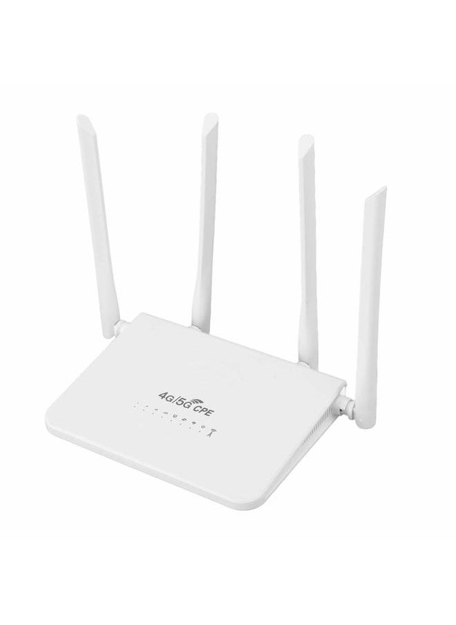 جهاز توجيه واي فاي خارجي 4G LTE بفتحة بطاقة SIM بسرعة 300 ميجابت في الثانية مودم 4G LTE مفتوح مع 4 هوائيات 5dBi لأمريكا