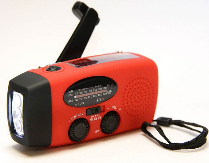 Hand Crank Solar Rechargeable Radio Mini Emergency Radio With Lighting Function - Image 1