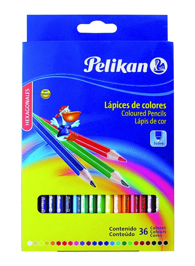 Pelikan ألوان قلم رصاص بيلكان 36 قطعة، متعدد الألوان - Image 1