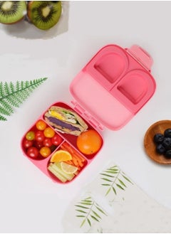 XiuWoo Children Food Bowl Lunch Box Set Portable Tableware-Pink  - Image 3