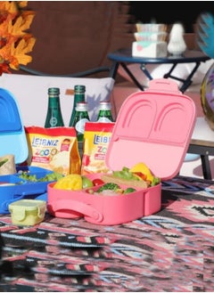 XiuWoo Children Food Bowl Lunch Box Set Portable Tableware-Pink  - Image 5