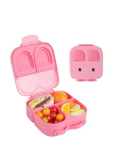 XiuWoo Children Food Bowl Lunch Box Set Portable Tableware-Pink  - Image 2
