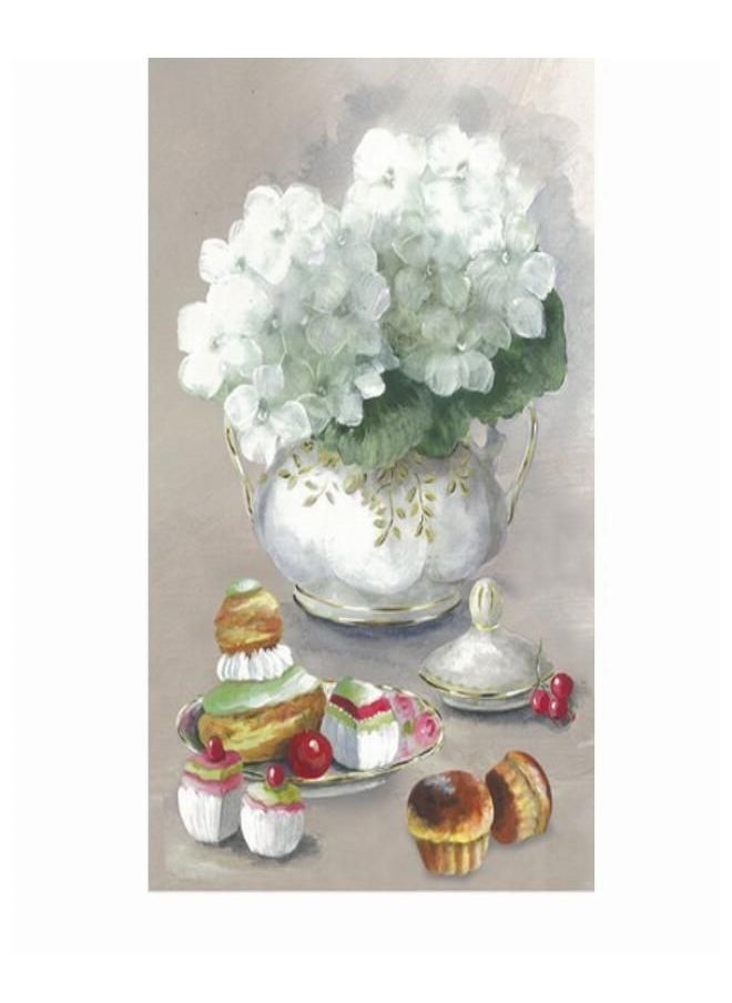 STAMPERIA Decoupage 3D 12x20 Vaso Ortensie E Pasticcini 