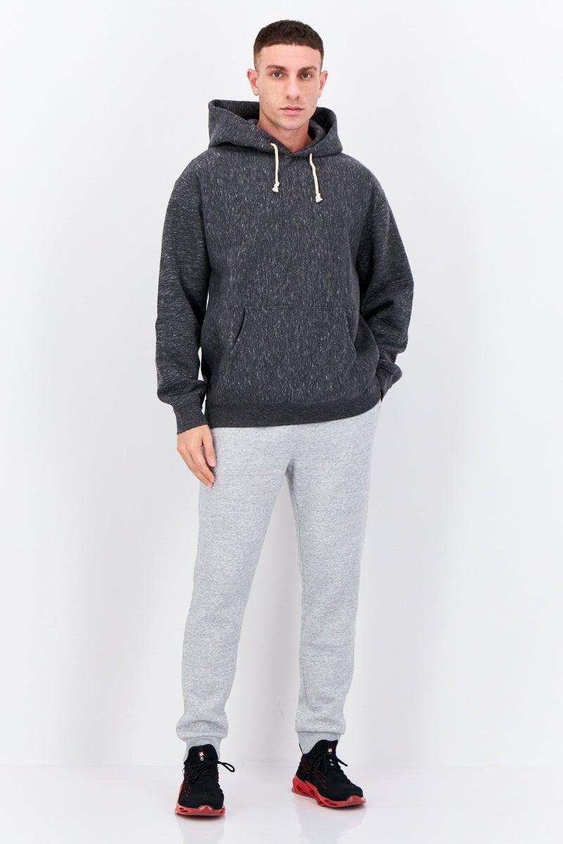 Champion هودي رياضي للرجال بأكمام طويلة، خارجي، رمادي داكن مائل إلى الرمادي - Image 4