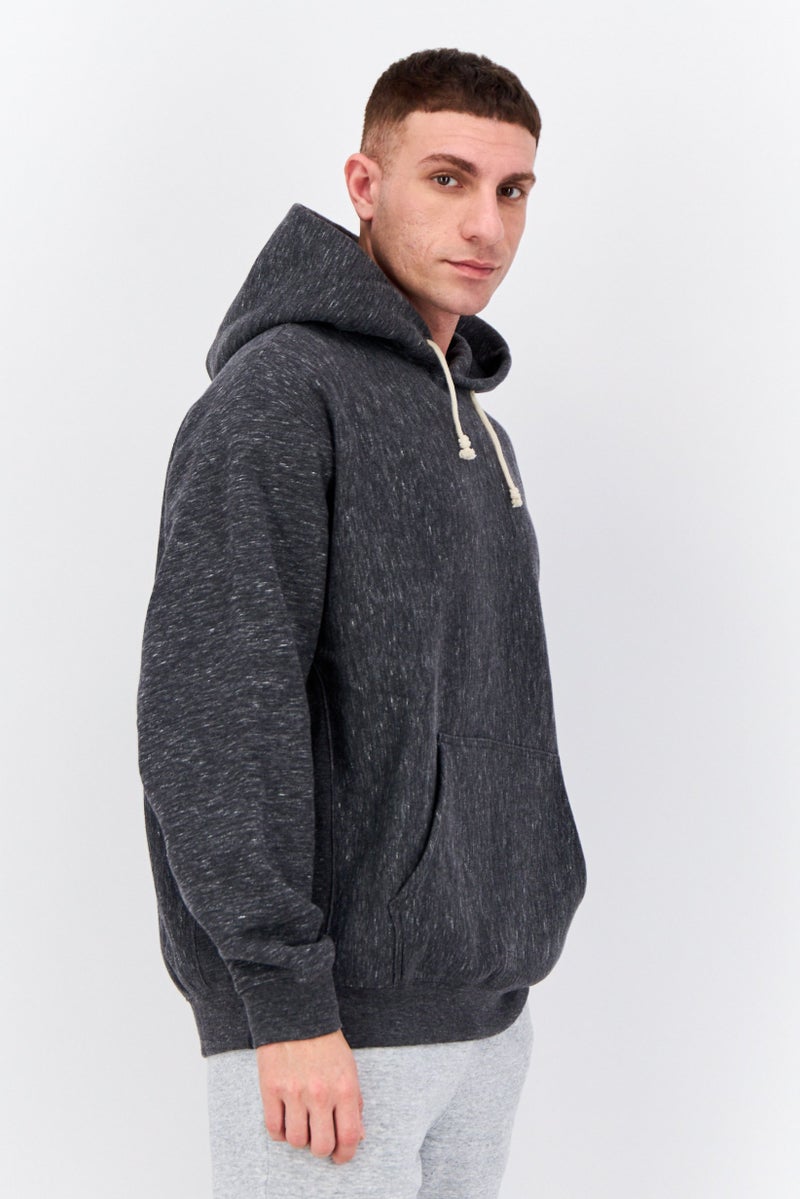 Champion هودي رياضي للرجال بأكمام طويلة، خارجي، رمادي داكن مائل إلى الرمادي - Image 2