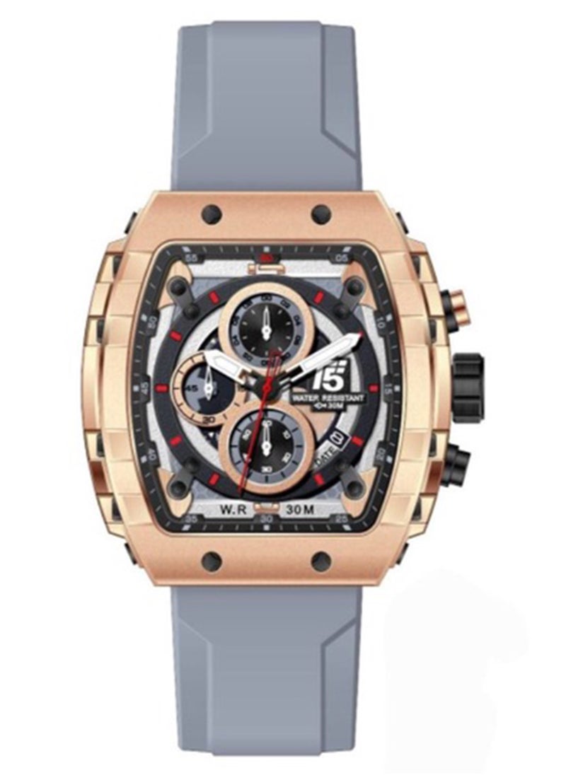 T5 T5 Mens Chronograph Silicone Strap Watch H3856G  - Image 1