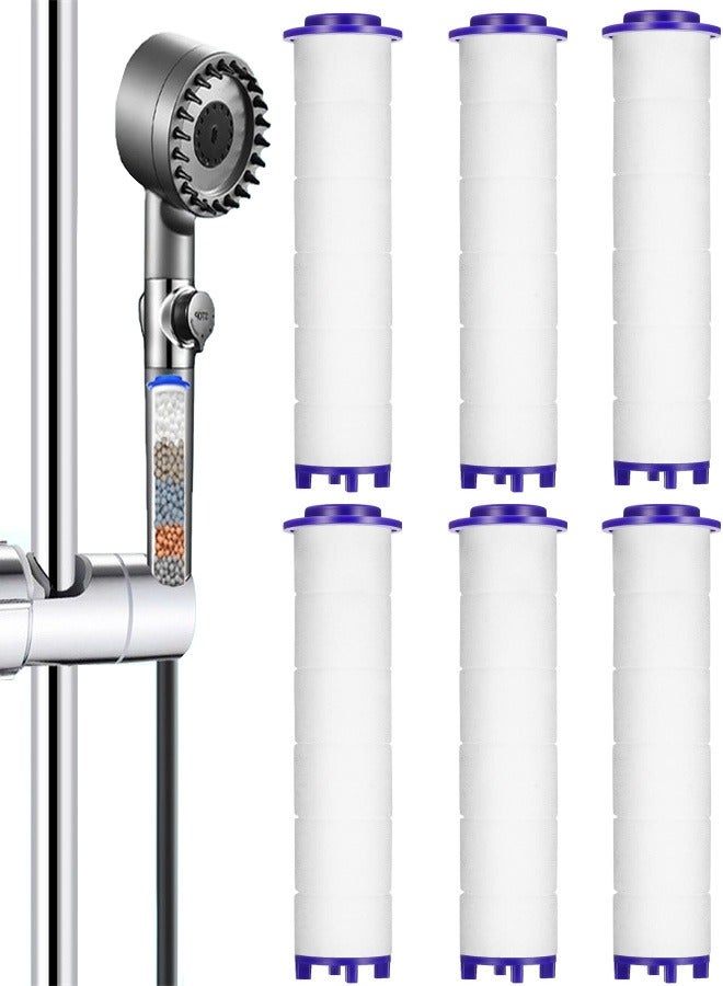 Set of 6 PP Cotton Filter, PP Cotton Filter Cartridge Replacement, 9.5 x 2 cmHandheld Shower Head PP-Cotton Filter Cartridge (for Replacement)  - Image 1