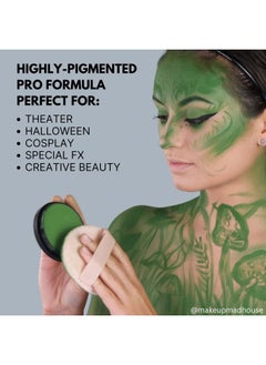mehron Makeup StarBlend Cake Makeup | Wet/Dry Pressed Powder | Powder Foundation | Yellow Face Paint & Body Paint 2 oz (56g)  - Image 5