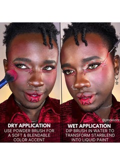 mehron Makeup StarBlend Cake Makeup | Wet/Dry Pressed Powder | Powder Foundation | Yellow Face Paint & Body Paint 2 oz (56g)  - Image 4