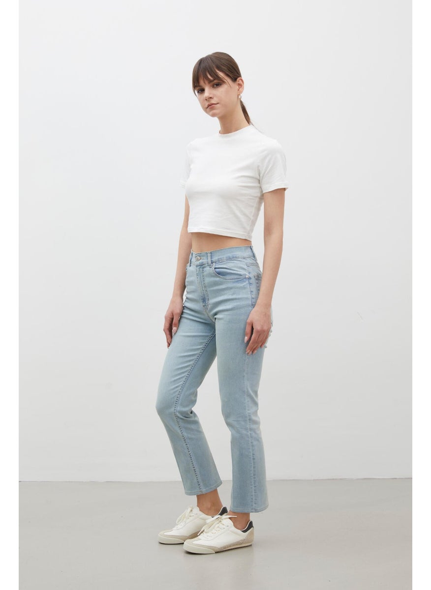 Manuka Bootcut Fit Denim Trousers Light Blue  - Image 4