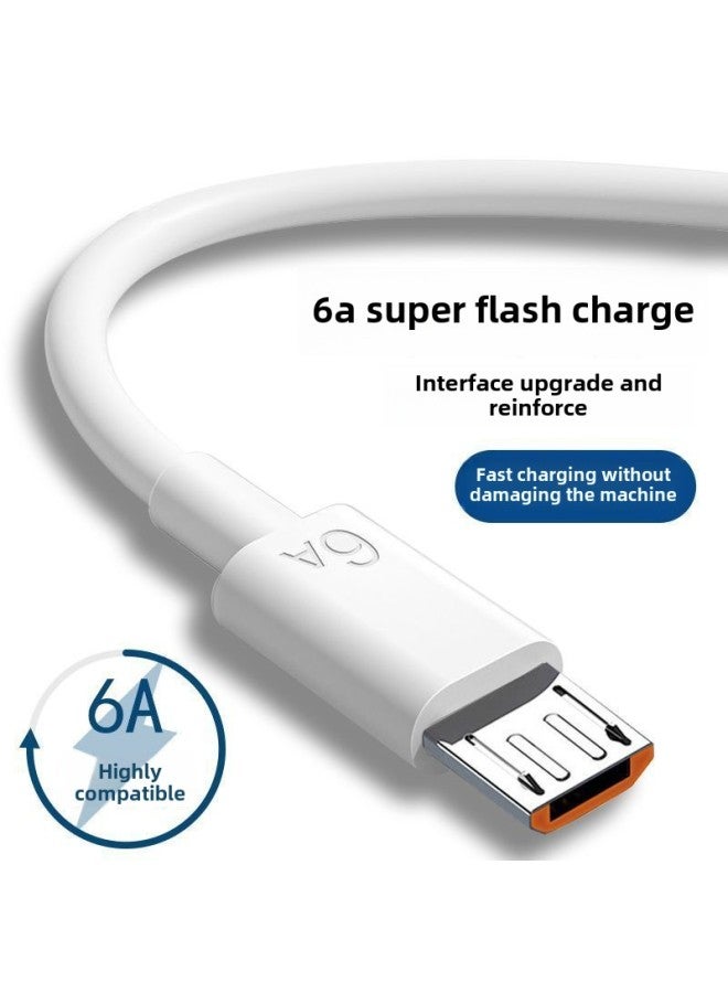 Android Data Cable 6A Fast Charging For Huawei Glory Mobile Phone Charger OPPO Millet Vivo Package Bold Line-Color:Official Android Interface Quality Assurance | No Damage To The Machine_ 2.3m Packa - Image 1