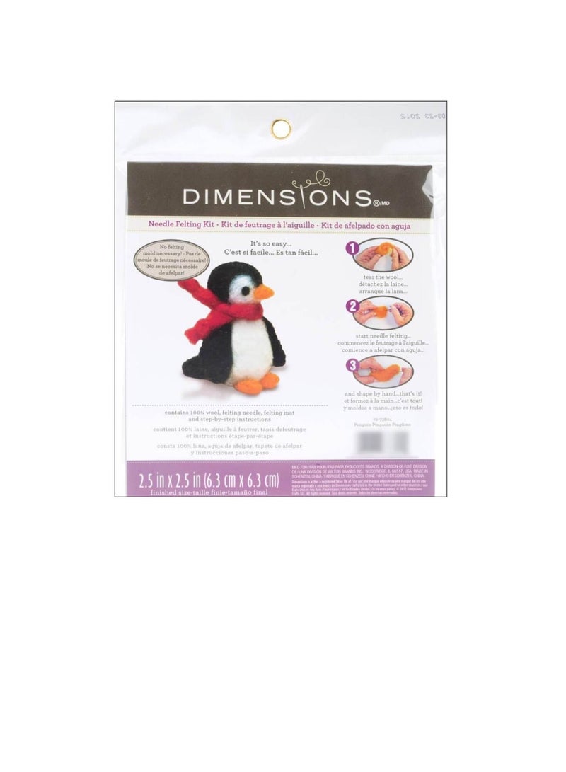 Dimensions Feltworks Needle Felting Kit Penguin - Image 1