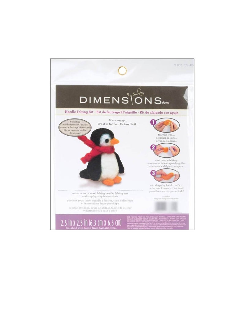Dimensions Feltworks Needle Felting Kit Penguin - Image 3