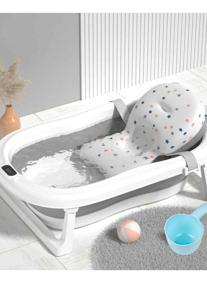 Baby Bathtub Foldable Bathtub with Folding Baby Bath Tub Large Seat Lay Child Bathtub in Over Swimming Newborn Child Bath Tub Baby Bath Tub