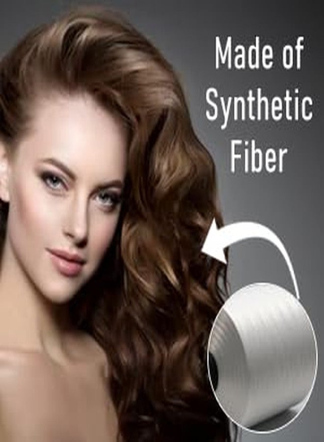 MoonEyes, Women's Natural Brown Curly/Wavy Hair Extensions in High Temperature Synthetic Fiber in 24 inch,5 Clips Head in 1 Piece Increase Hair Length and volume - Image 3