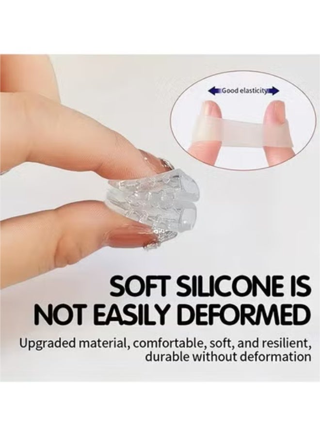 Goolsky 10PCS Soft Silicone Toe Protectors, Flexible Toe Sleeves for Friction Relief, Ingrown Toenails, Corns, Blisters, Hammer Toes - Transparent White Silicone Toe Caps for Athletic and Daily Use - Image 4