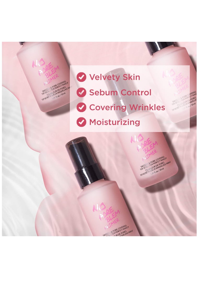 Touch in Sol TOUCH IN SOL No Pore Blem Primer + Redness Correcting Base Set - Pore Filler Blurring Primer Before Makeup - Tone Neutralizing before Foundation - Pore Minimizing, Sebum, and Shine Control 1.01fl. oz.  - Image 3