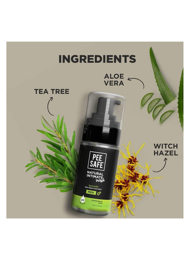 PEESAFE PEESAFE Natural Intimate Wash for Men | with Tea Tree Essential Oil | Ayurvedic | Mens Intimate Wash | Ball Wash for Men | Men Genital Wash | Intimate Wash Men | Mens Ball wash  - Image 2