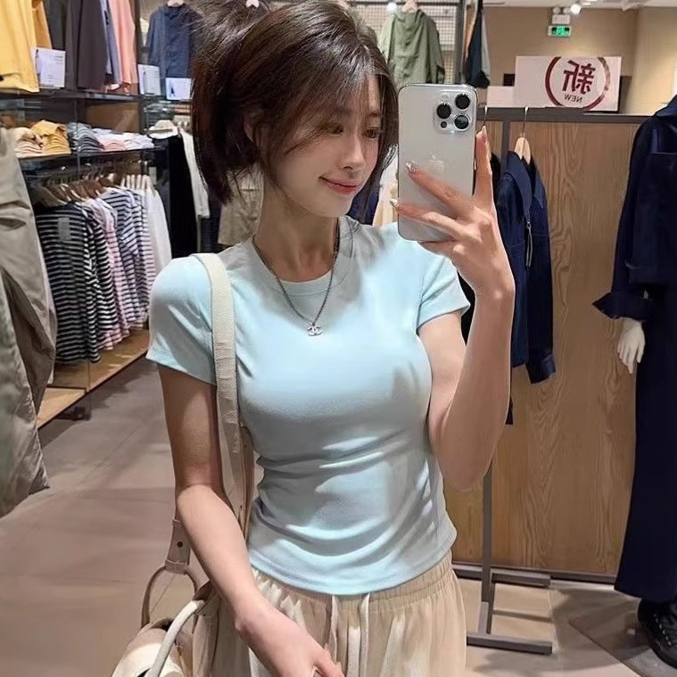 2026 Summer Women's Slim Fit Short Sleeve T-Shirt - Image 3