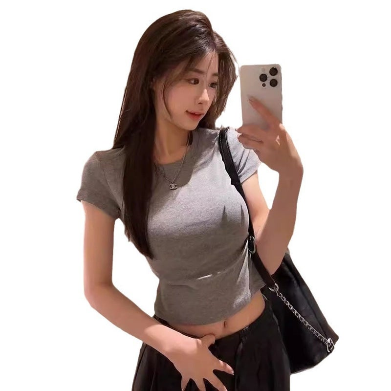 2026 Summer Women's Slim Fit Short Sleeve T-Shirt - Image 5