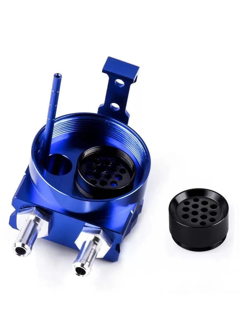 general Universal Oil Catch Can Tank Kit Polish Baffled Reservoir with Breather Filter - Image 2