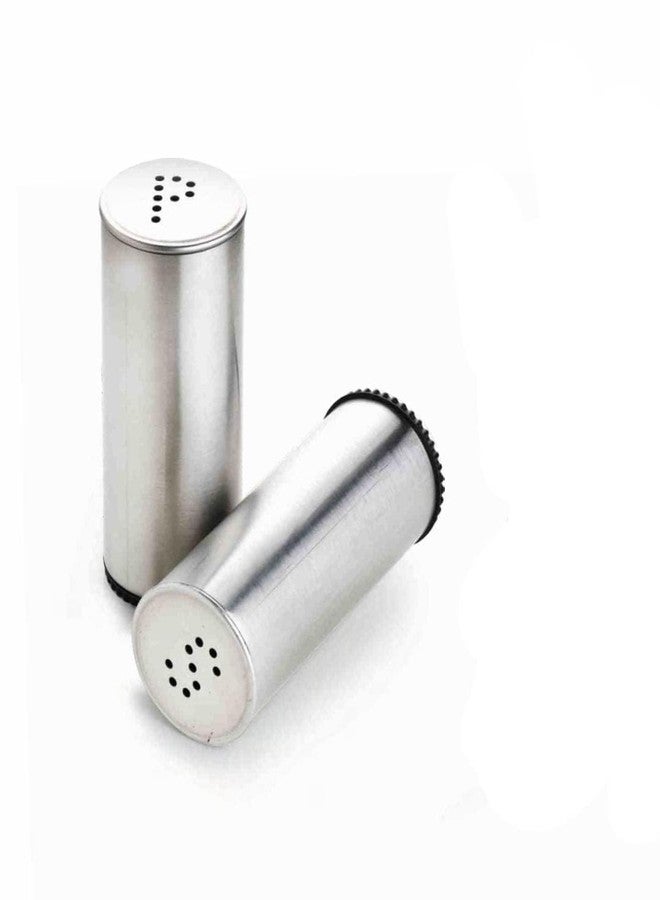 Exxelo Stainless Steel Salt & Pepper Shaker Set of 2 – Perfect Pour Holes for Kitchen, Dining Table, Office, Restaurant & Hotel | Durable, Sleek & Easy to Use - Image 2