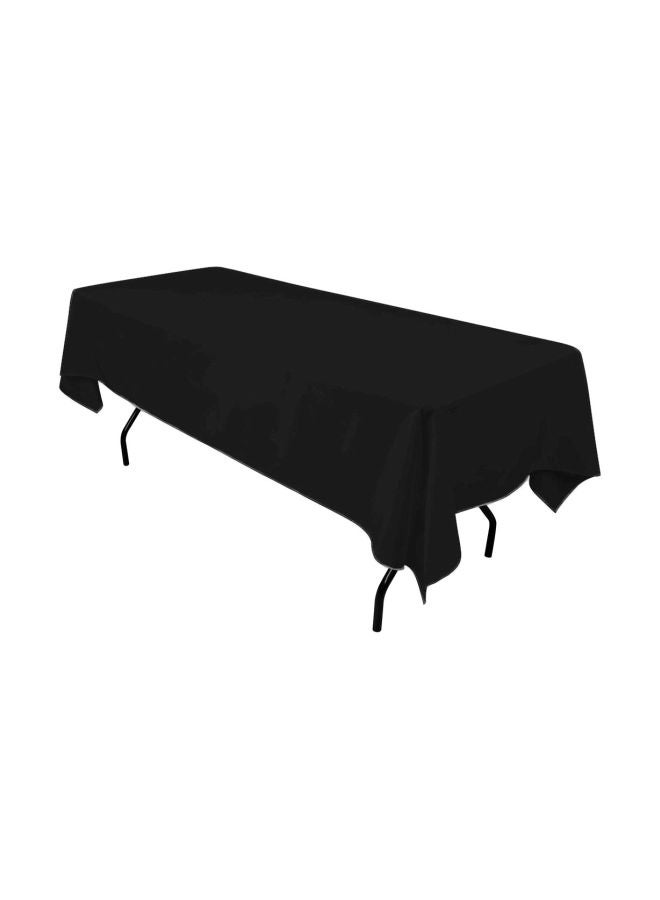Gee Di Moda Rectangle Tablecloth - 60 x 102 Inch Black Table Cloth for 6 Foot Rectangle Table - Heavy Duty Washable Fabric - for 6 Ft Buffet Table, Holiday Party, Dinner, Wedding & Baby Shower
