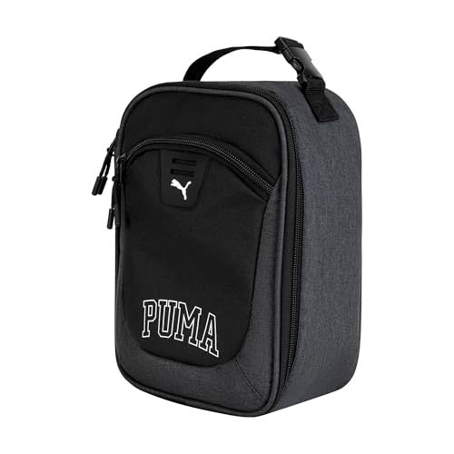 PUMA Unisex Kid's Rally Lunch Box, Black/Granite Heather, Small - Image 1