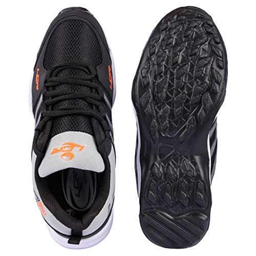 LANCER Mens INDUS-215 Black/Orange Running Shoe - 6 UK (INDUS-215BLK-ORG-40) - Image 5
