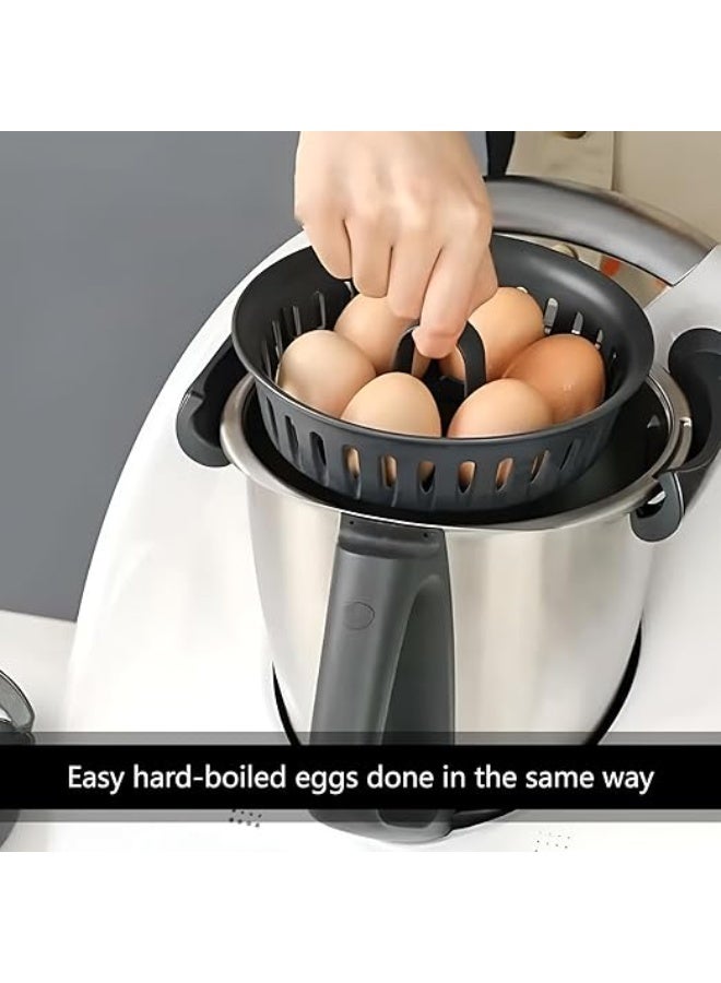 حامل بيض 2 في 1 عملي لطهي ورفع البيض المسلوق بسهولة وأمان. - Image 1