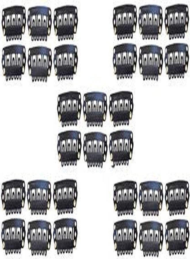 Stylazo Hair Extension Black Clips Use With All Hair Extensions Pack Of 30 Hair Clip (Black). - Image 1