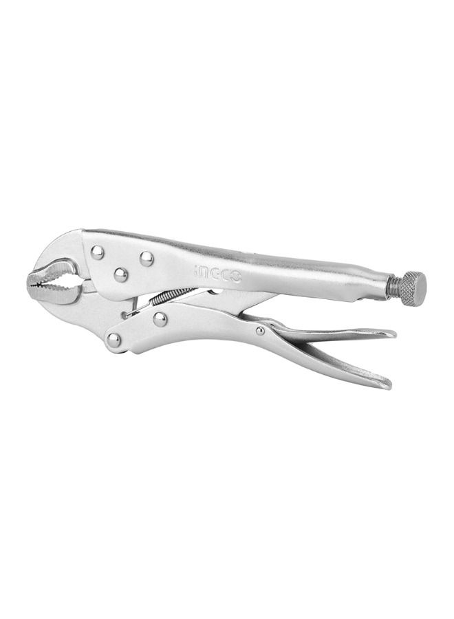 INGCO 10 Inch Carbon Steel Locking Plier With Curved Jaw - Image 1
