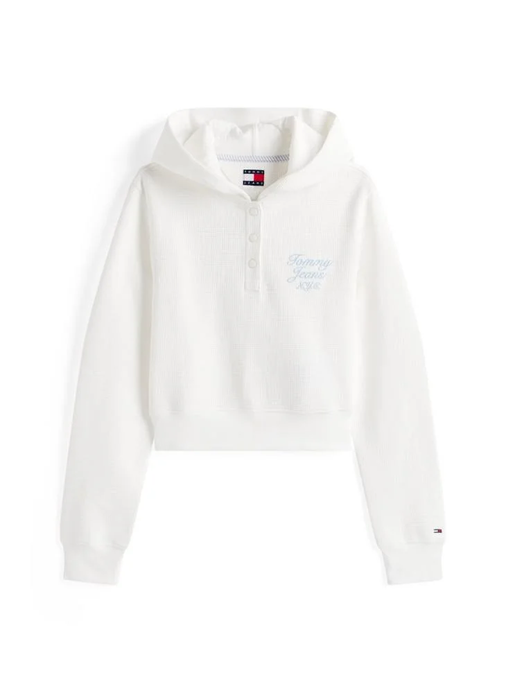 TOMMY JEANS Graphic Crop Pullover Hoodie