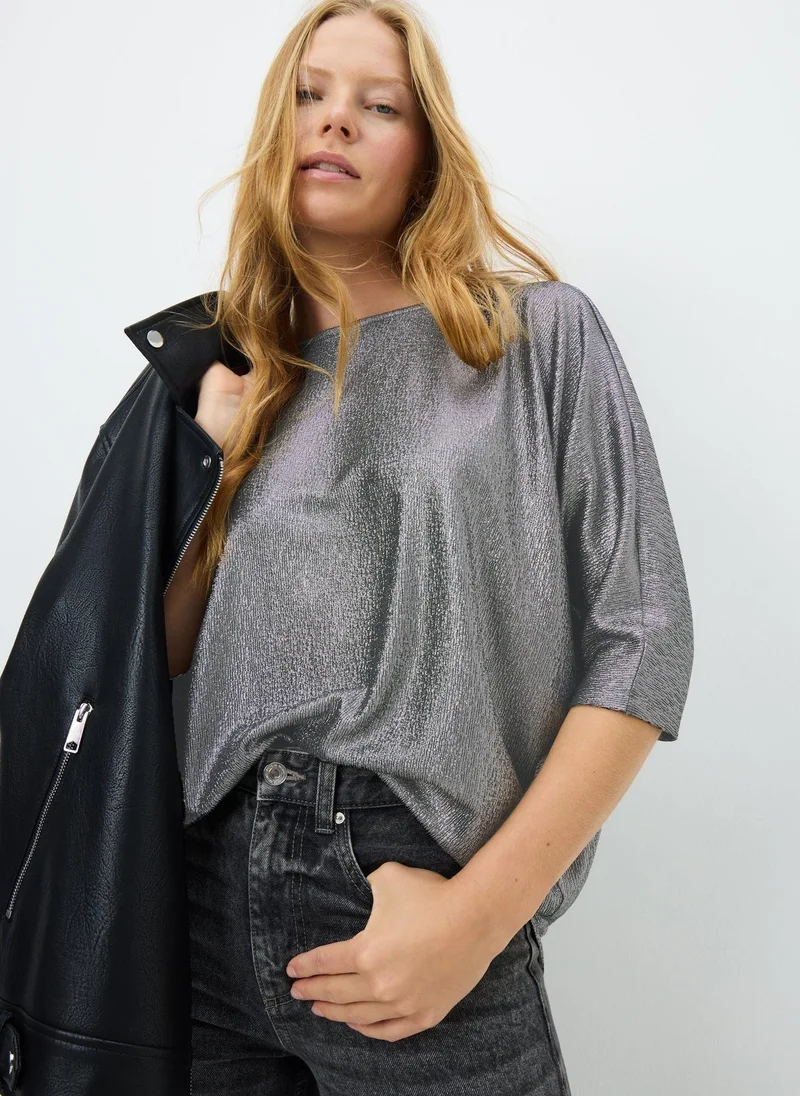 Matalan Silver Longline Top
