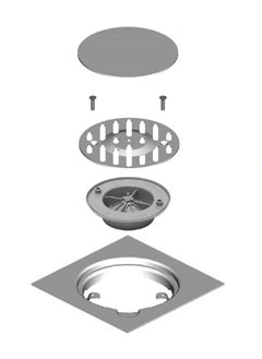 MODI Stainless Steel Floor Drain Cover - Heavy-Duty Bathroom & Kitchen Drainage System, Anti-Odor & Sewage Backflow Prevention  - Image 5
