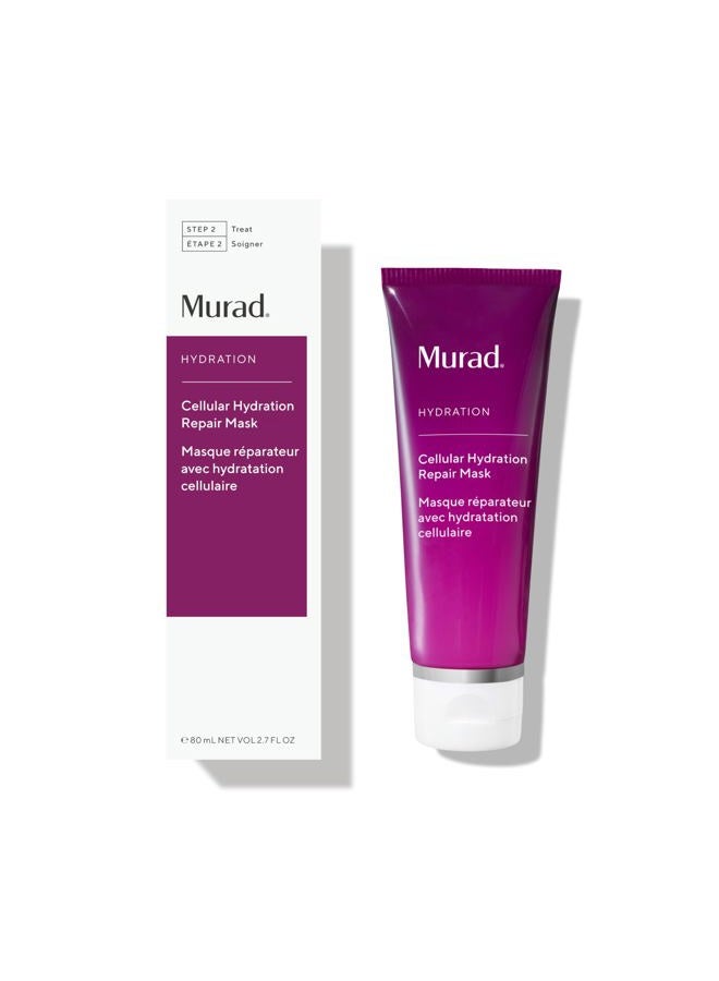 Murad Cellular Hydration Barrier Repair Mask - Hydrating Face Mask, Formulated with Bilberry Omegas, Hibiscus Extract, and Canadian Willowherb, Visibly Repairs Dry, Red, and Rough Skin - 2.7 Fl Oz - Image 1