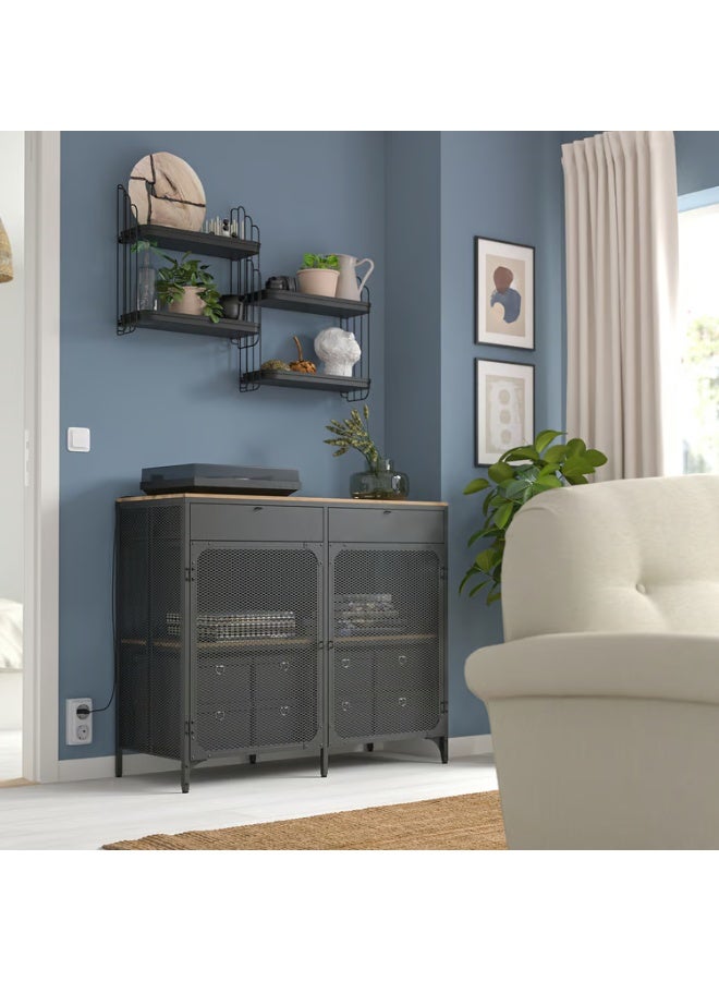 IKEA (IKEA) Wall Shelf Black 50x52 cm - Image 3