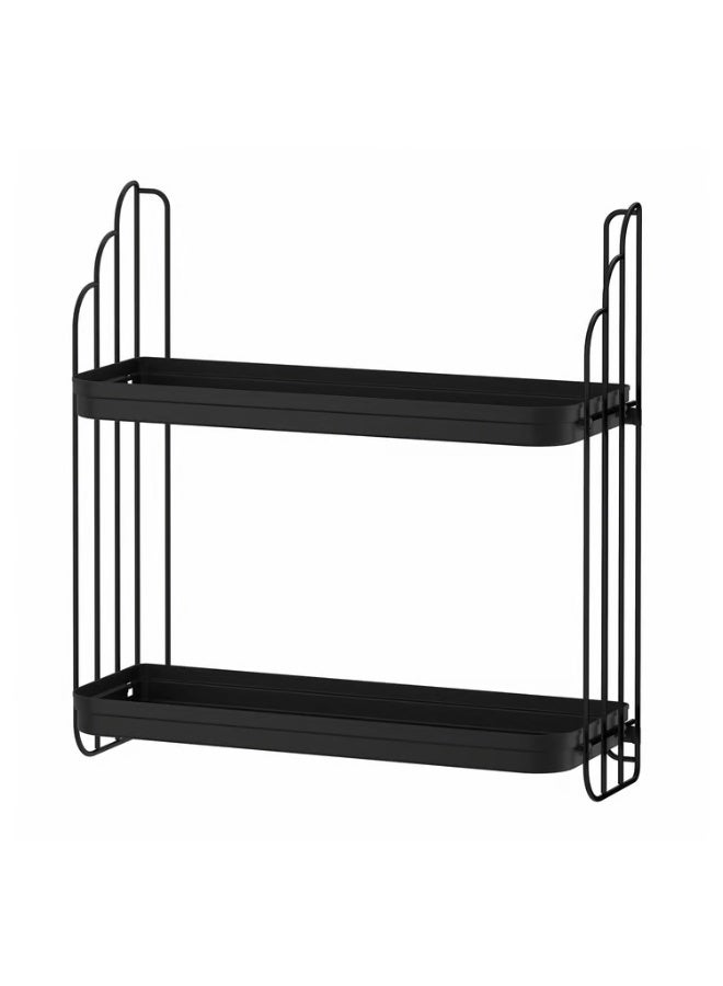 IKEA (IKEA) Wall Shelf Black 50x52 cm - Image 1