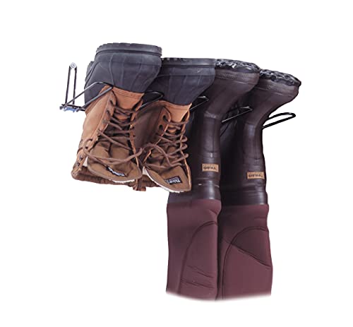 Rack'Em Boot Wader Rack - Storage for Waders - Boots - Shoe Dryer - Wall Mounted Hanger Organizer - Heavy Duty - Holds 2 Pairs - Image 1