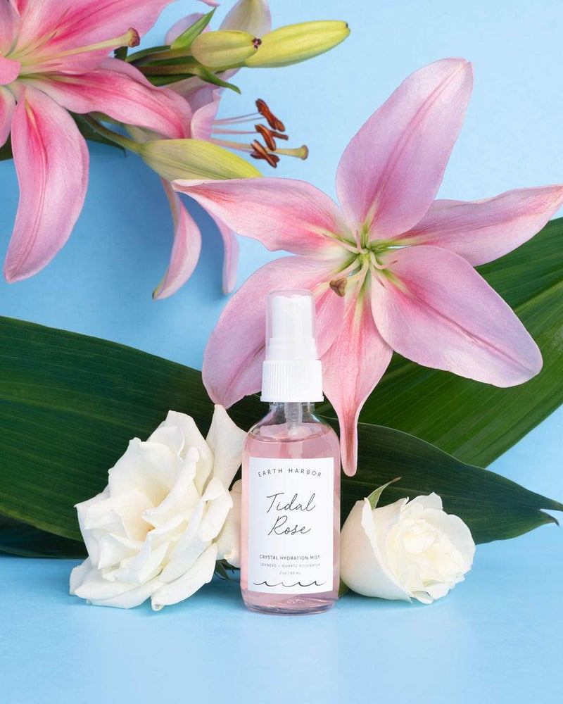 Earth Harbor | Tidal Rose Crystal Hydration Toner - Soothes Inflammation & Tones | Rose Water + Rose Quartz + White Tea | 100% Natural & Cruelty-Free | 2 fl oz - Image 4