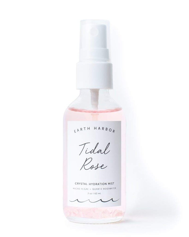 Earth Harbor | Tidal Rose Crystal Hydration Toner - Soothes Inflammation & Tones | Rose Water + Rose Quartz + White Tea | 100% Natural & Cruelty-Free | 2 fl oz - Image 1