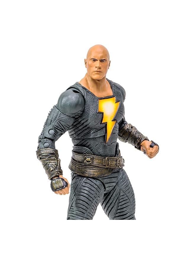 McFarlane Dc Black Adam 7 Inches Action Figure Movie Hero Costume Edition Highly Detailed Poseable Collectible With Accessories Superhero Toy From Kahndaq Saga Shazam Character For Kids & Fans - Image 2